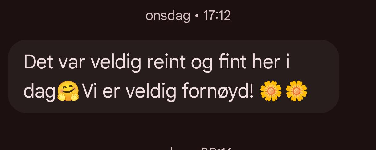 Melding fra kunde